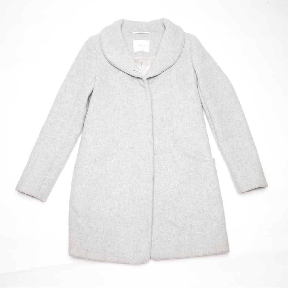 Aritzia Wilfred The Cocoon Coat Wool and Cashmere Women Jacket Size XXS